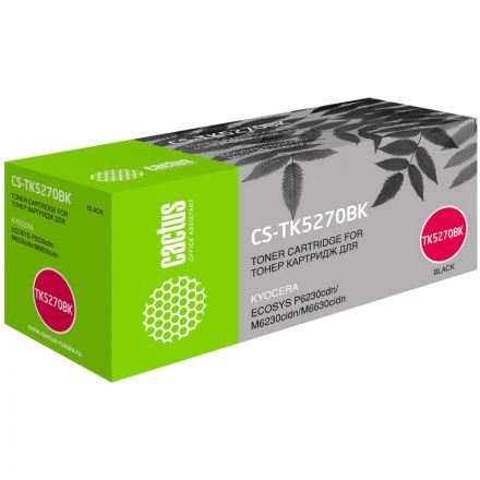 Картридж лазерный Cactus TK-5270BK чер. для Kyocera Ecosys P6230cdn/M6230 Картридж лазерный Cactus TK-5270BK чер. для Kyocera Ecosys P6230cdn/M6230