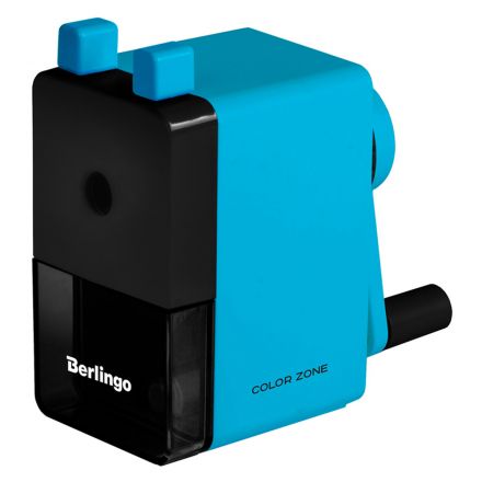 Точилка механическая Berlingo "Color Zone", голубая, пласт. корпус, инд. упак.