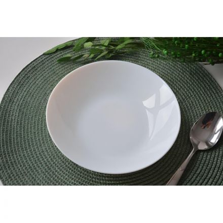 Тарелка суповая 230мм, белая, опаловое стекло Сфера 6шт/уп