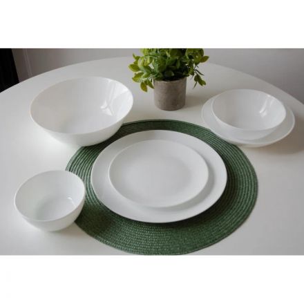 Тарелка суповая 230мм, белая, опаловое стекло Сфера 6шт/уп