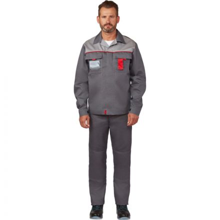 Костюм рабочий летний л10-КБР т-сер/с-сер 48-50 182-188 Костюм рабочий летний л10-КБР т-сер/с-сер 48-50 182-188