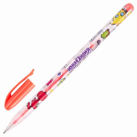 Ручки гелевые ЮНЛАНДИЯ, НАБОР 12 ЦВЕТОВ, НЕОН, корпус с печатью, узел 0,7 мм, линия письма 0,5 мм, 142806