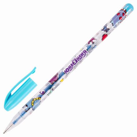 Ручки гелевые ЮНЛАНДИЯ, НАБОР 12 ЦВЕТОВ, НЕОН, корпус с печатью, узел 0,7 мм, линия письма 0,5 мм, 142806