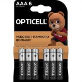 Батарейка OPTICELL Basic Батарейки AAA 6шт/уп Батарейка OPTICELL Basic Батарейки AAA 6шт/уп