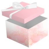 Коробка складная подарочная MESHU "Pink marble", (15*15*15см), с лентой, отд фольгой Коробка складная подарочная MESHU "Pink marble", (15*15*15см), с лентой, отд фольгой