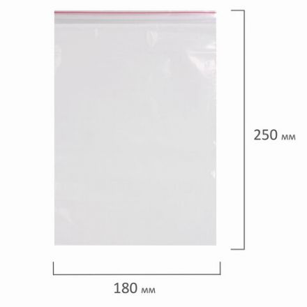 Пакеты с замком ZIP LOCK "зиплок", комплект 100 шт., 180х250 мм, ПВД, толщина 40 микрон, BRAUBERG, 606214 Пакеты с замком ZIP LOCK "зиплок", комплект 100 шт., 180х250 мм, ПВД, толщина 40 микрон, BRAUBERG, 606214