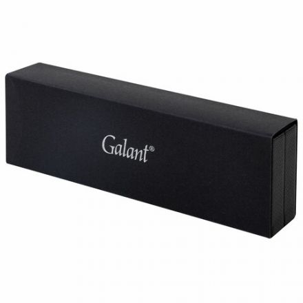 Ручка подарочная шариковая GALANT "Hector", корпус черный/серебро, детали серебро, узел 0,7 мм, линия письма 0,5 мм, синяя, 144173