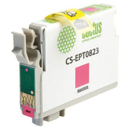Картридж струйный CACTUS (CS-EPT0823) для EPSON Stylus R270/R390/ RX590, пурпурный Картридж струйный CACTUS (CS-EPT0823) для EPSON Stylus R270/R390/ RX590, пурпурный