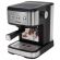 Кофеварка рожковая ручной капучинатор SONNEN CM8501, 1100 Вт, 1,5 л, 15 бар, черная/серебро, 456335