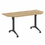X-Pull Стол складной мобильный X.M-7.T2 Тиквуд светлый/Антрацит металл 1580*720*753 X-Pull Стол складной мобильный X.M-7.T2 Тиквуд светлый/Антрацит металл 1580*720*753