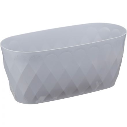 Горшок д/цветов Laurel 354х152х150мм,5л с дренажной вставк(сер),221611135 Горшок д/цветов Laurel 354х152х150мм,5л с дренажной вставк(сер),221611135