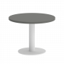 Home Office Стол журнальный круглый VR.SP-5-60.1G Металлик/Белый металл 600*600*450 Home Office Стол журнальный круглый VR.SP-5-60.1G Металлик/Белый металл 600*600*450