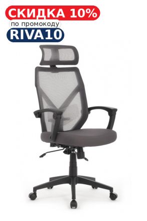 Кресло Оливер RCH W-203AC Черный пластик/Серый
