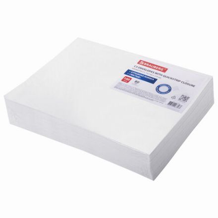 Конверты С5 (162х229 мм), отрывная лента, внутренняя запечатка, 80 г/м2, КОМПЛЕКТ 100 шт., BRAUBERG, 112187 Конверты С5 (162х229 мм), отрывная лента, внутренняя запечатка, 80 г/м2, КОМПЛЕКТ 100 шт., BRAUBERG, 112187