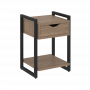 Loft Тумба на регулируемых опорах с ящиком и полкой VR.L-T1.O Дуб аризона/Чёрный металл 500*460*719 Loft Тумба на регулируемых опорах с ящиком и полкой VR.L-T1.O Дуб аризона/Чёрный металл 500*460*719