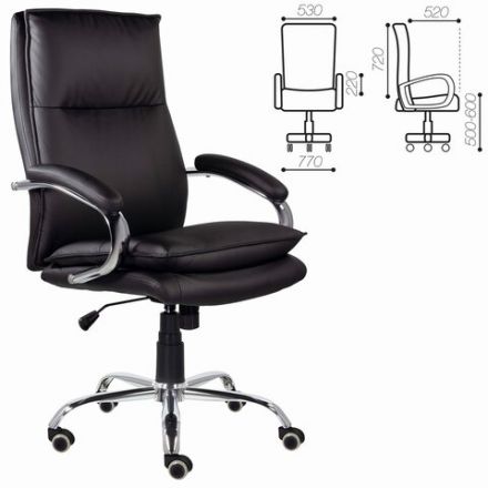 Кресло офисное BRABIX PREMIUM "Cuba EX-542", экокожа, черное, 532549 Кресло офисное BRABIX PREMIUM "Cuba EX-542", экокожа, черное, 532549