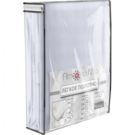Тюль Amore Mio Сетка Premium 6PL Bona106-001 3,0x2,7 1 шт Белый