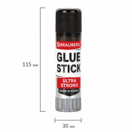 Клей-карандаш BRAUBERG ULTRA STRONG, УСИЛЕННАЯ ФОРМУЛА, 36 г, ЮЖНАЯ КОРЕЯ, 229546 Клей-карандаш BRAUBERG ULTRA STRONG, УСИЛЕННАЯ ФОРМУЛА, 36 г, ЮЖНАЯ КОРЕЯ, 229546
