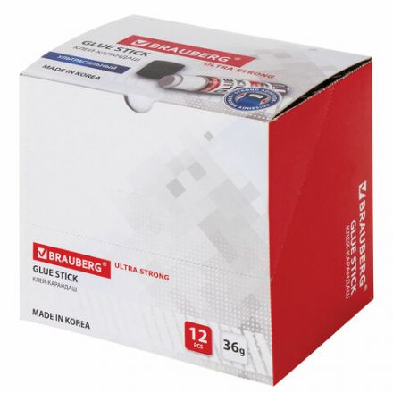 Клей-карандаш BRAUBERG ULTRA STRONG, УСИЛЕННАЯ ФОРМУЛА, 36 г, ЮЖНАЯ КОРЕЯ, 229546 Клей-карандаш BRAUBERG ULTRA STRONG, УСИЛЕННАЯ ФОРМУЛА, 36 г, ЮЖНАЯ КОРЕЯ, 229546
