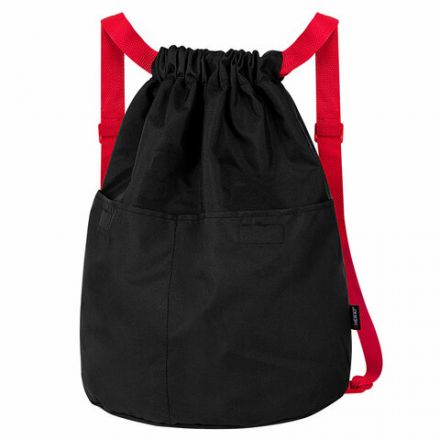 Рюкзак спортивный мешок HEIKKI PACK (ХЕЙКИ), 2 отделенения, увеличенный объем, 40х35 см, черно-красный, 272420 Рюкзак спортивный мешок HEIKKI PACK (ХЕЙКИ), 2 отделенения, увеличенный объем, 40х35 см, черно-красный, 272420