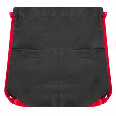 Рюкзак спортивный мешок HEIKKI PACK (ХЕЙКИ), 2 отделенения, увеличенный объем, 40х35 см, черно-красный, 272420 Рюкзак спортивный мешок HEIKKI PACK (ХЕЙКИ), 2 отделенения, увеличенный объем, 40х35 см, черно-красный, 272420