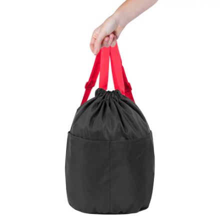 Рюкзак спортивный мешок HEIKKI PACK (ХЕЙКИ), 2 отделенения, увеличенный объем, 40х35 см, черно-красный, 272420 Рюкзак спортивный мешок HEIKKI PACK (ХЕЙКИ), 2 отделенения, увеличенный объем, 40х35 см, черно-красный, 272420