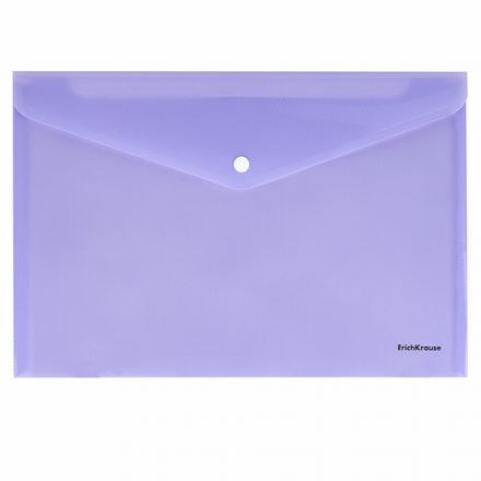 Папка-конверт с кнопкой ERICH KRAUSE "Diagonal Pastel", А4, до 120 л., непрозрачная, ассорти, 0,18 мм, 50322 Папка-конверт с кнопкой ERICH KRAUSE "Diagonal Pastel", А4, до 120 л., непрозрачная, ассорти, 0,18 мм, 50322