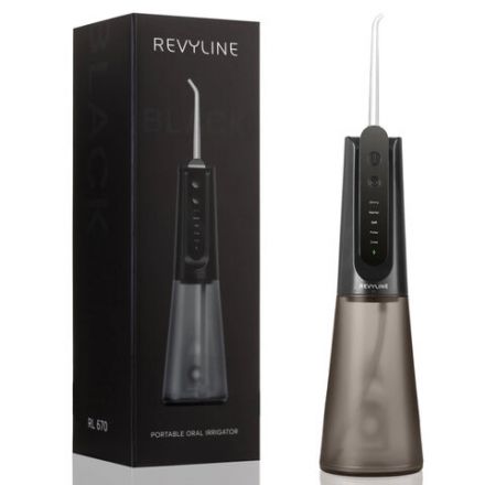 Ирригатор для полости рта REVYLINE RL 670, емкость резервуара 0,27 л, 2 насадки, черный, 9102 Ирригатор для полости рта REVYLINE RL 670, емкость резервуара 0,27 л, 2 насадки, черный, 9102