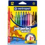 Фломастеры Centropen "Just Perfect", 12цв., трехгран., смываемые, устойч. к высыханию, картон, европодвес Фломастеры Centropen "Just Perfect", 12цв., трехгран., смываемые, устойч. к высыханию, картон, европодвес