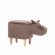 Пуф Leset Hippo COMBI V23 молочный шоколад, Ткань Велюр