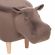 Пуф Leset Hippo COMBI V23 молочный шоколад, Ткань Велюр