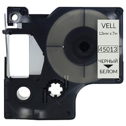 Картридж Vell VL-D-S0720530/45013 (12 мм, чер на бел) для LM (vell45013) Картридж Vell VL-D-S0720530/45013 (12 мм, чер на бел) для LM (vell45013)