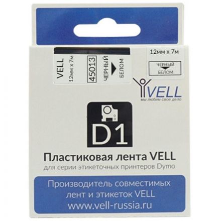 Картридж Vell VL-D-S0720530/45013 (12 мм, чер на бел) для LM (vell45013) Картридж Vell VL-D-S0720530/45013 (12 мм, чер на бел) для LM (vell45013)