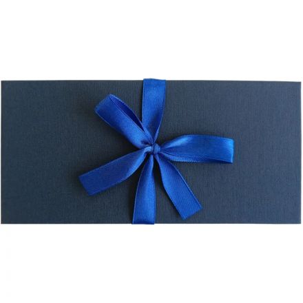 Конверт д/денег (коробка)с бантом,тиснение ЛЕН,172х83х16,синий, Д10303П.027 Конверт д/денег (коробка)с бантом,тиснение ЛЕН,172х83х16,синий, Д10303П.027