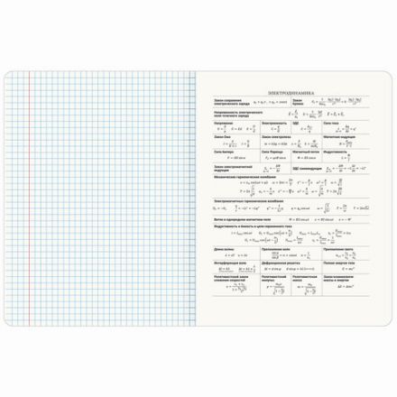 Тетрадь предметная VINTAGE 48 л., SoftTouch, ФИЗИКА, клетка, подсказ, BRAUBERG, 405158
