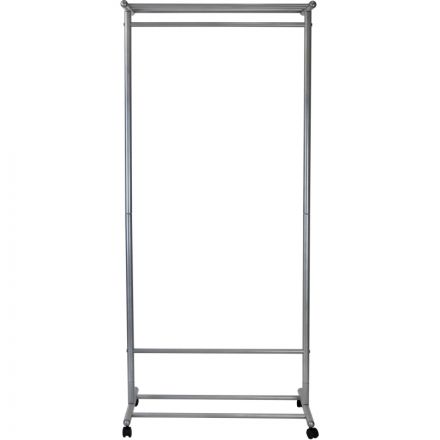 Вешалка МЕ_напольная М 9, колеса, металлик