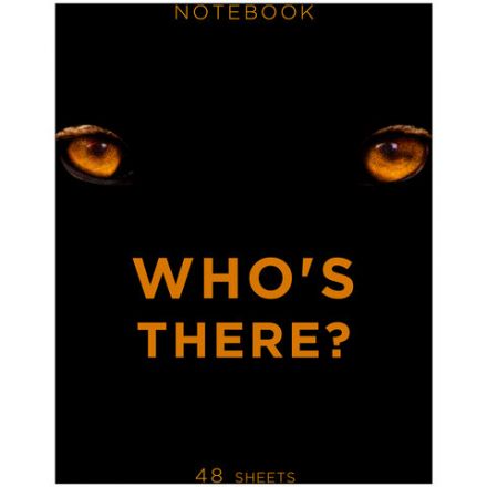 Тетрадь А5 48 л., ПЗБМ, скоба, клетка, матовая ламинация, брайль 3D, вырубка, "Кто это" (5 видов), 25045