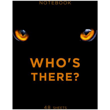 Тетрадь А5 48 л., ПЗБМ, скоба, клетка, матовая ламинация, брайль 3D, вырубка, "Кто это" (5 видов), 25045