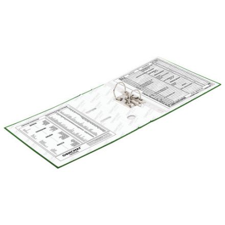 Папка-регистратор ОФИСМАГ с арочным механизмом, покрытие из ПВХ, 50 мм, зеленая, 225755 Папка-регистратор ОФИСМАГ с арочным механизмом, покрытие из ПВХ, 50 мм, зеленая, 225755