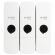 Дозатор тройной 3 х 0,3 л для жидкого мыла/шампуня/геля LAIMA PREMIUM, НАЛИВНОЙ, белый, 609500