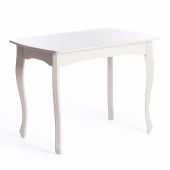 Стол CATERINA PROVENCE , бук, мдф, 100+30x70x75 см, Ivory white