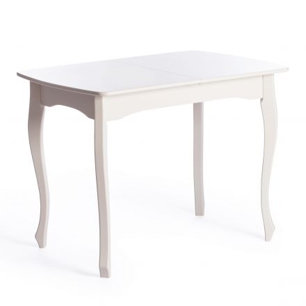 Стол CATERINA PROVENCE , бук, мдф, 100+30x70x75 см, Ivory white