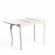 Стол CATERINA PROVENCE , бук, мдф, 100+30x70x75 см, Ivory white