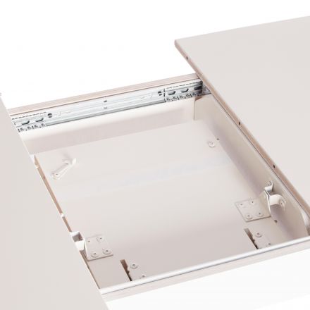 Стол CATERINA PROVENCE , бук, мдф, 100+30x70x75 см, Ivory white