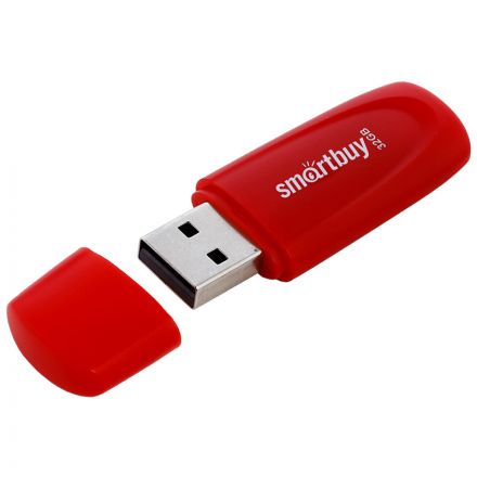 Память Smart Buy "Scout" 32GB, USB 2.0 Flash Drive, красный Память Smart Buy "Scout" 32GB, USB 2.0 Flash Drive, красный