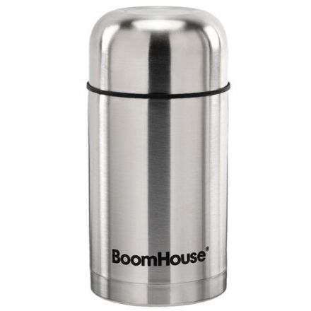 Термос 0,8 л для еды/напитков с широким горлом, BOOMHOUSE (БУМХАУ) WIDE, нержавеющая сталь SUS304, серебристый, 700319 Термос 0,8 л для еды/напитков с широким горлом, BOOMHOUSE (БУМХАУ) WIDE, нержавеющая сталь SUS304, серебристый, 700319