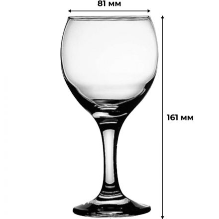 Бокал для вина Бистро 290 мл. d=81 мм. h=161 мм. 12шт/уп
