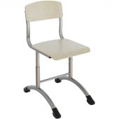 Стул ученический АM_ Сигма F фанера рег.4-6 гр.р каркас серый