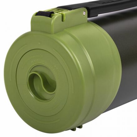 Термос классический, нержавеющая сталь, 2 л, черно-оливковый, 2 кружки, ручка + ремешок, TAIGARU (ТАЙГАРУ), 608816