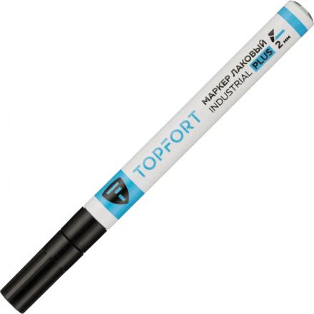 Маркер лаковый TOPFORT Industrial Plus 2 мм черный Маркер лаковый TOPFORT Industrial Plus 2 мм черный